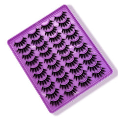 20 Pairs Natural Faux Mink Eyelashes Makeup Extension Wispy Thick Lashes