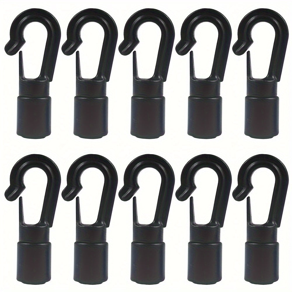 10-20 Pack 8mm Elastic Water Resistant Rope Hooks for Kayaks