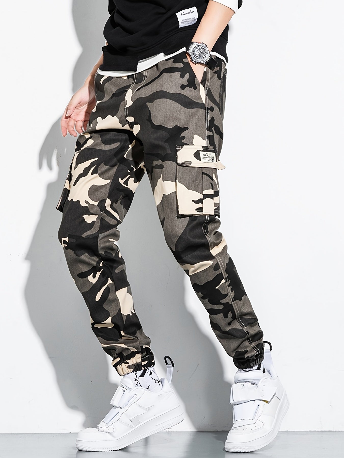 Men's Camo Cargo Pants Casual