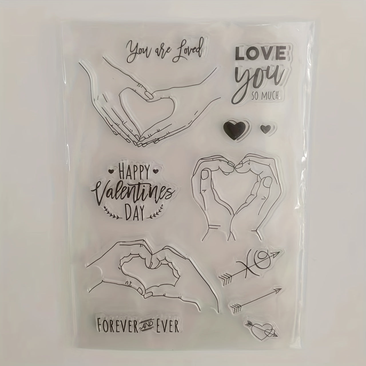Hand In Hand Clear Stamps Father's Transparent Stamp DIY Craft Making