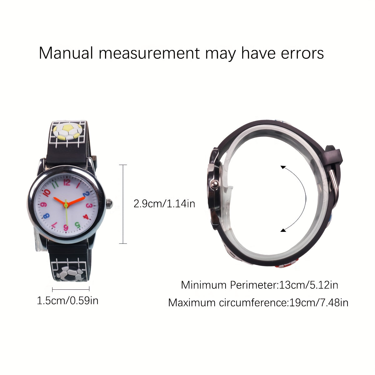 3D Printed Sports Style Student Wristwatch Gift