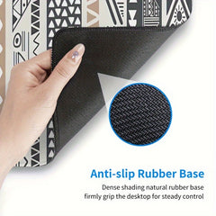 Boho Large Mouse Pad Office Desk Accessory Geometric Art