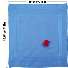 5pcs Men's Pocket Handkerchiefs Assorted Colors Teal Brown Durable Fabric