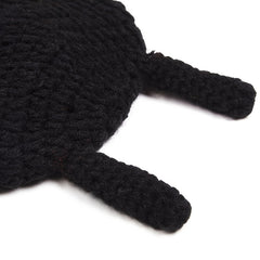 Knitted Ladybug Baby Beanie for Newborns