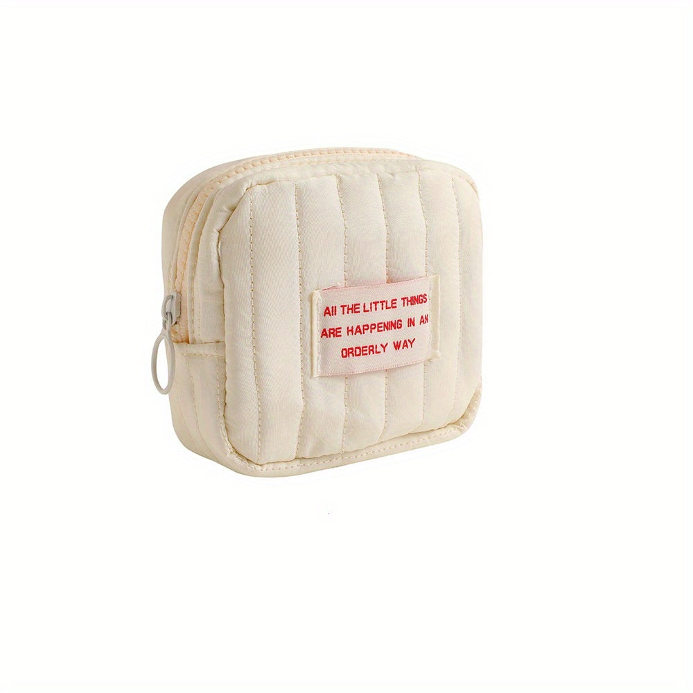 Small Makeup Bag Headphones Coin Purse Lipstick Storage Travel Organizer