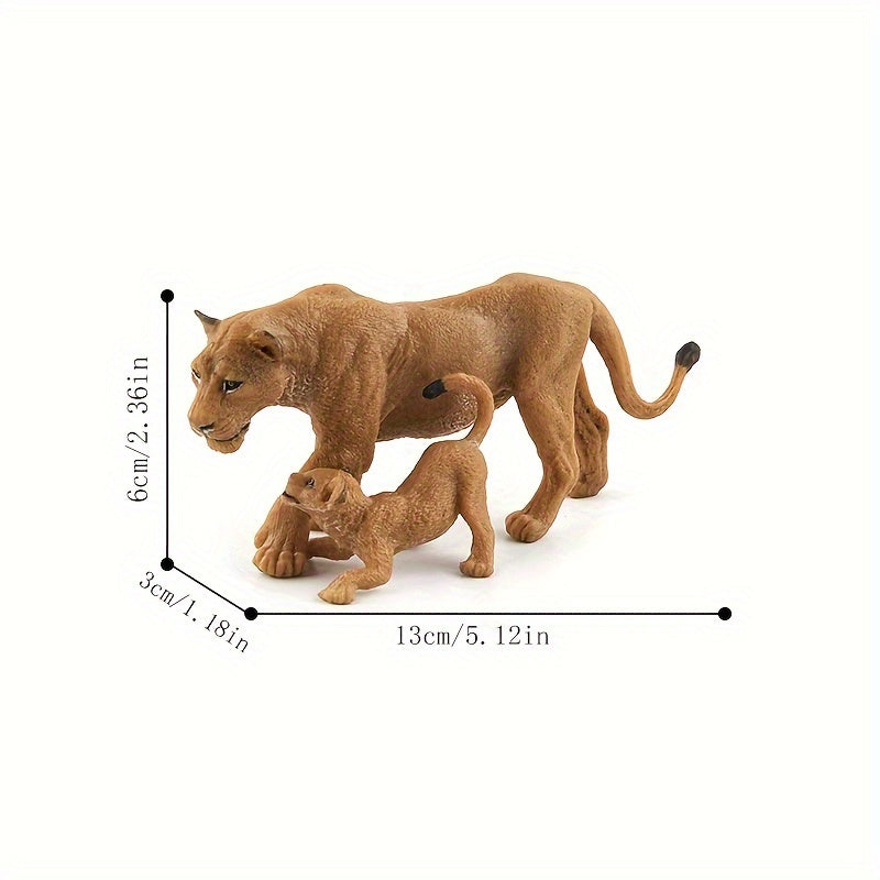 Realistic Lion Model Animal Model Toys Desktop Display Garden Display