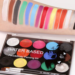 Face Painting Kit With Stencils Cosplay Makeup Palette