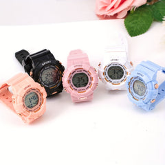 Colorful Night Light Sports Electronic Watch for School and Outdoor