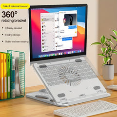 Portable Foldable Laptop Stand - Adjustable Holder for 43 18cm PC