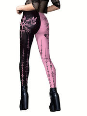Halloween Print Skinny Leggings Stretchy Leggings Women