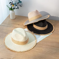 Men Straw Hat Vacation Breathable Summer