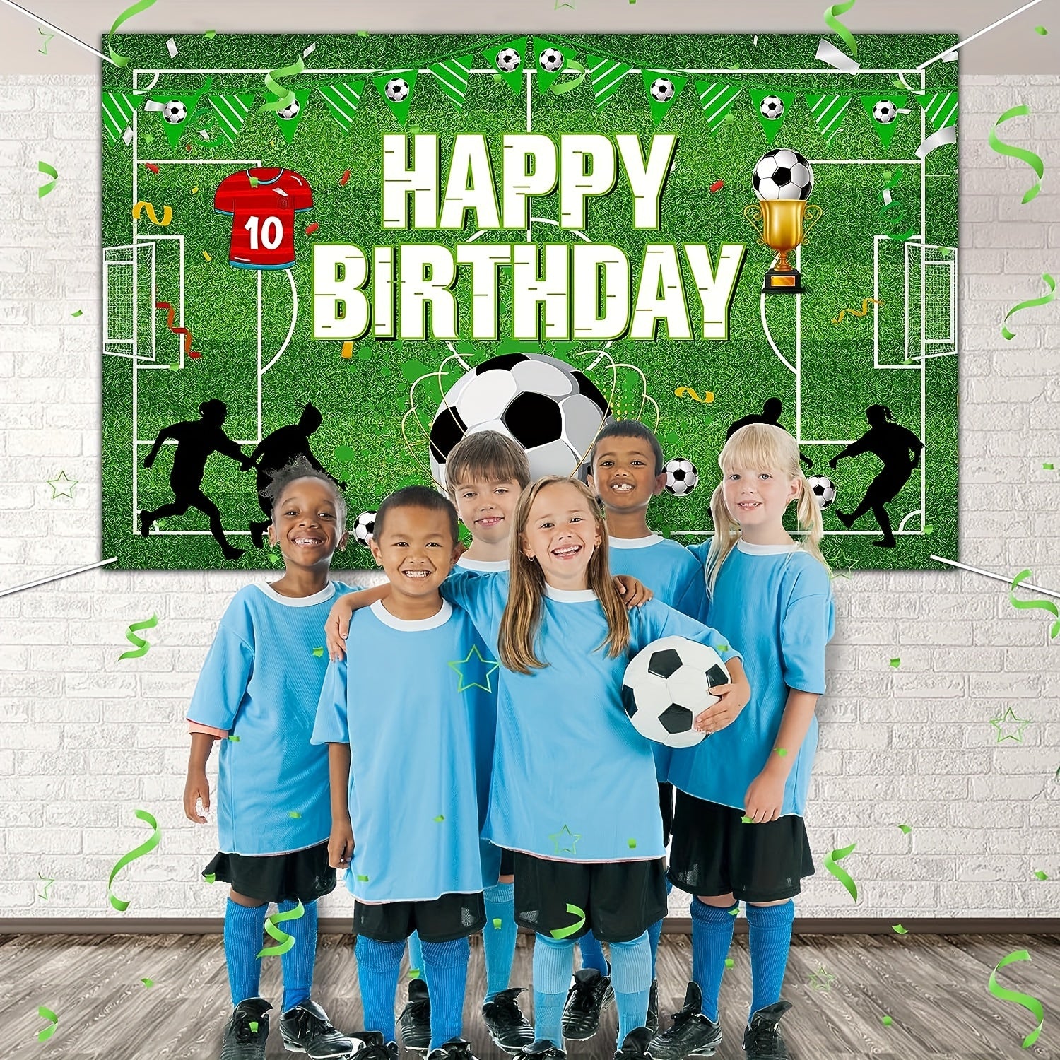 Soccer Ball Party Banner Soccer Birthday Decorations