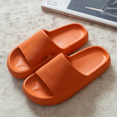 Women's Solid Flat Slides Slip On Soft Sole Minimalist Shoes Comfy & Casual