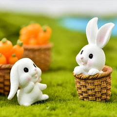4pcs Little Rabbit Table Decoration Ornaments for Easter Party