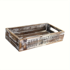 Toilet Wood Decorative Box Tissue Storage Antique Wooden Bathroom Holder