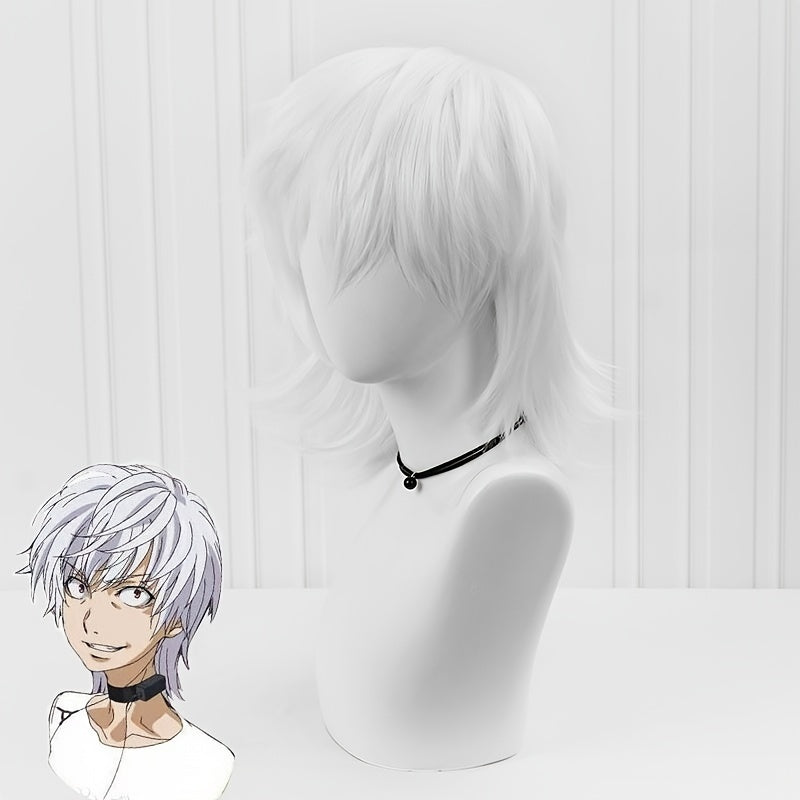 Gray Short Straight Anime Wig