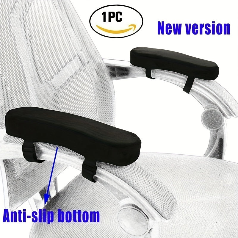 Slow Rebound Memory Foam Armrest Cushion Pad Chair Mat Elbow Rest Cover