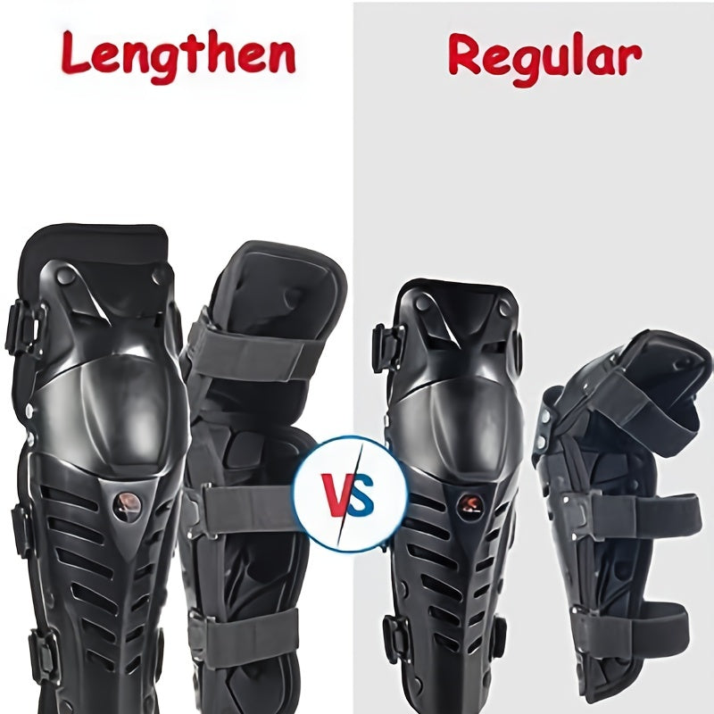 Adjustable Breathable Knee Shin Guard Pads for Motorcycle Cycling Racing