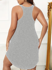 Butterfly Print Racer Back Tank Sleep Dress
