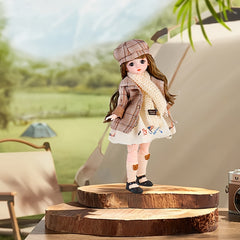 Parisian Doll with Curly Hair & Birthday Gift Mixed Colors Plastic Material