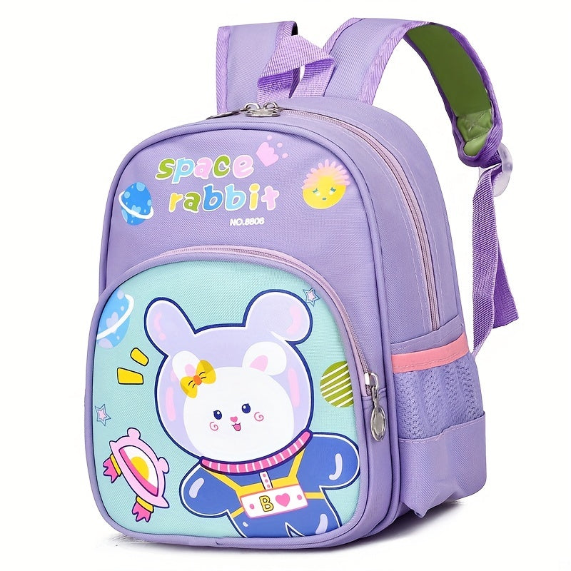 Kids Astronaut Rabbit Backpack, Lightweight School Bag for Kindergarten