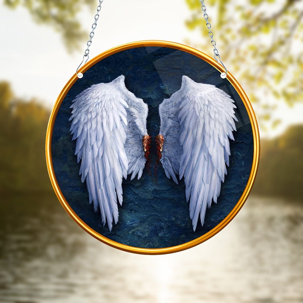 Angel Wings Dyed Acrylic Hanging Window Christmas Gift