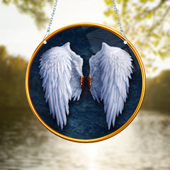 Angel Wings Dyed Acrylic Hanging Window Christmas Gift