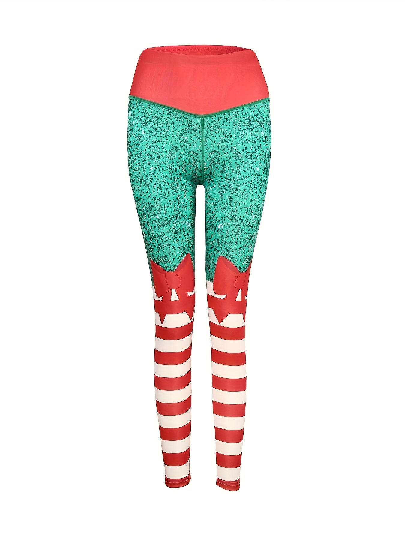 Christmas Print High Waist Yoga Pants