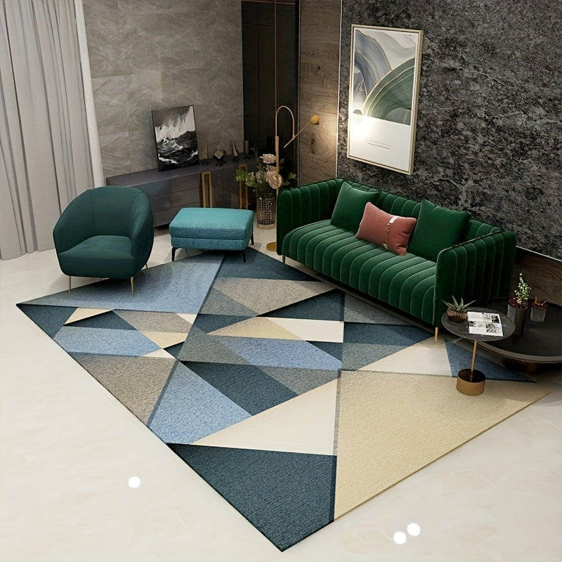 Modern Crystal Velvet Large Area Rug for Living Room