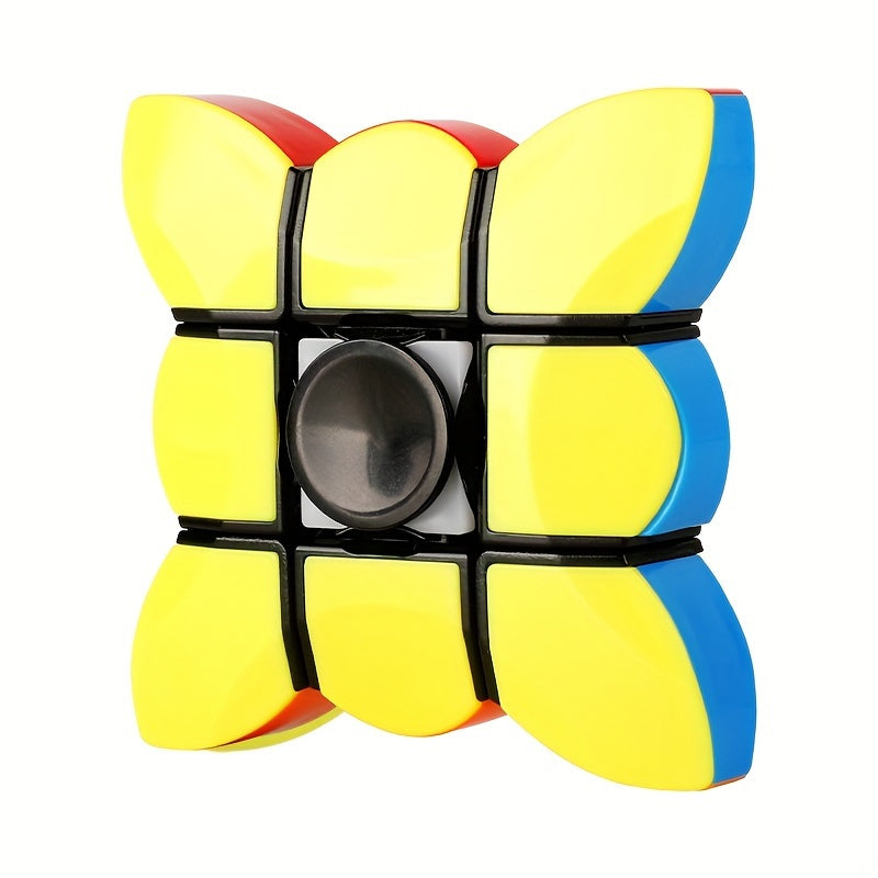 SENGSO 2 in 1 Speed Puzzle Spinner Toy 1x3x3 Magic Cube ABS Handheld Fidget Toy