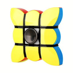 SENGSO 2 in 1 Speed Puzzle Spinner Toy 1x3x3 Magic Cube ABS Handheld Fidget Toy