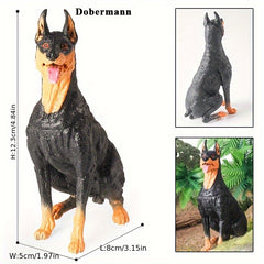 Realistic Dog Breed Action Figures PVC Material Ideal Gift for Youngsters