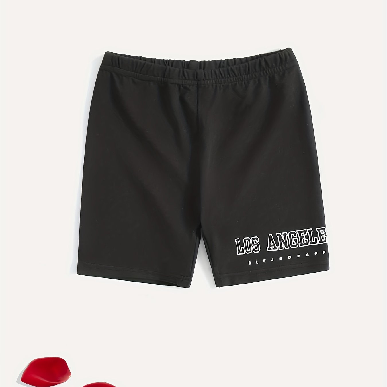 Toddler Girls Letter LOS ANGELES Biker Shorts