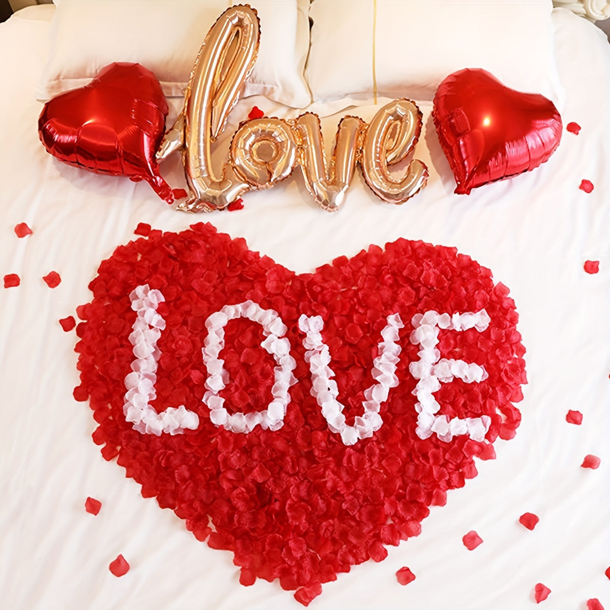700pcs Wedding Room Decoration Rose Petals Confession Props