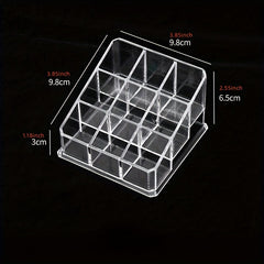 Clear Acrylic Lipstick Holder Organizer Display Stand 9 Grid
