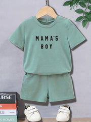 2pcs Toddler Girls MAMA'S GIRL T Shirts & Shorts Set