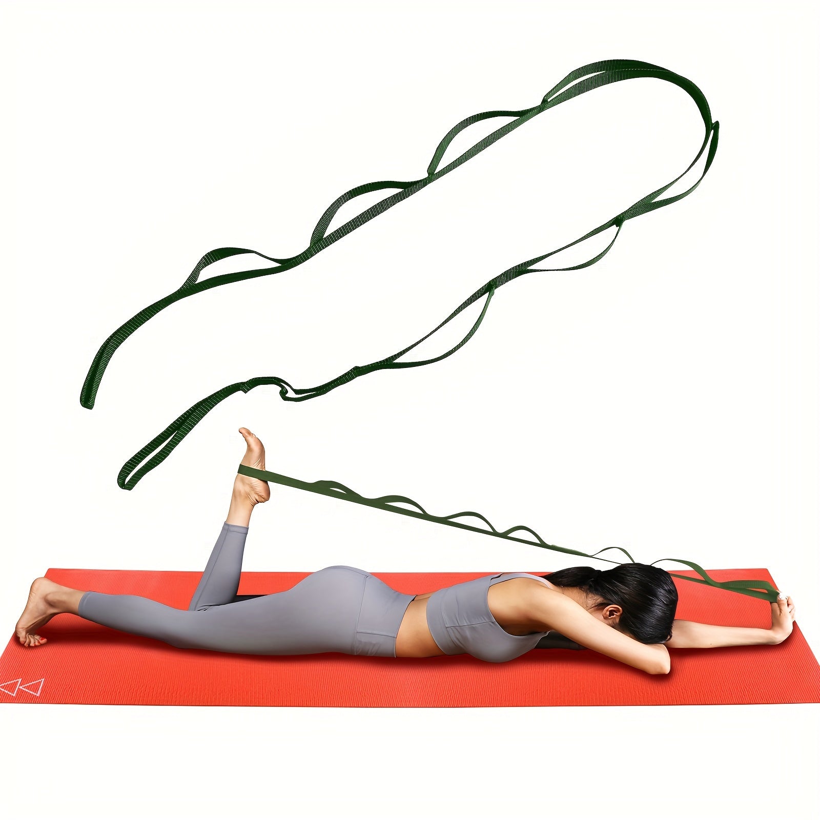 Polyester Segmented Yoga Resistance Strap Fitness Stretching Rope