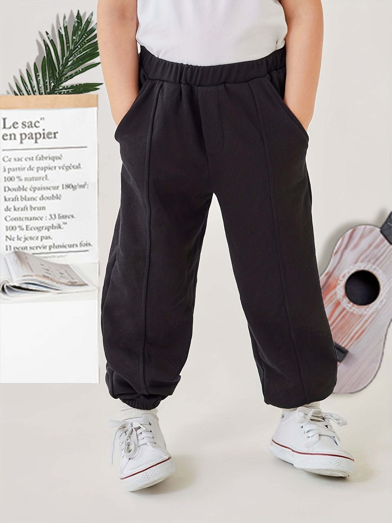 Boys Casual Elastic Waist Long Pants Spring Autumn Kids Clothing