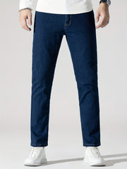 Men's High Stretch Slim Fit Denim Jeans with Pockets