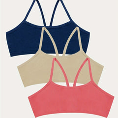 Girls Stretch Bras Soft Bralette Underwear For Teens 7-11 Years