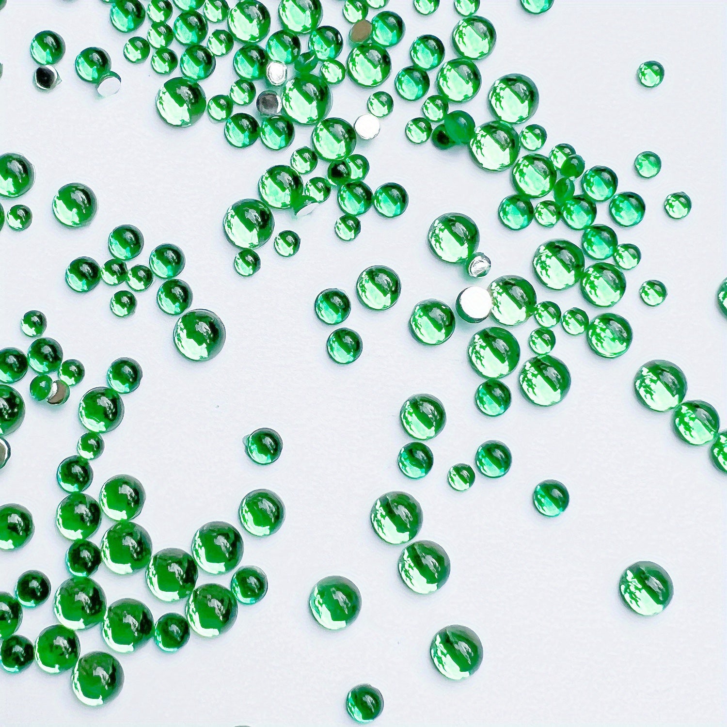 450pcs Colorful Foil Round Jewel Gems Acrylic Rhinestones For Crafts