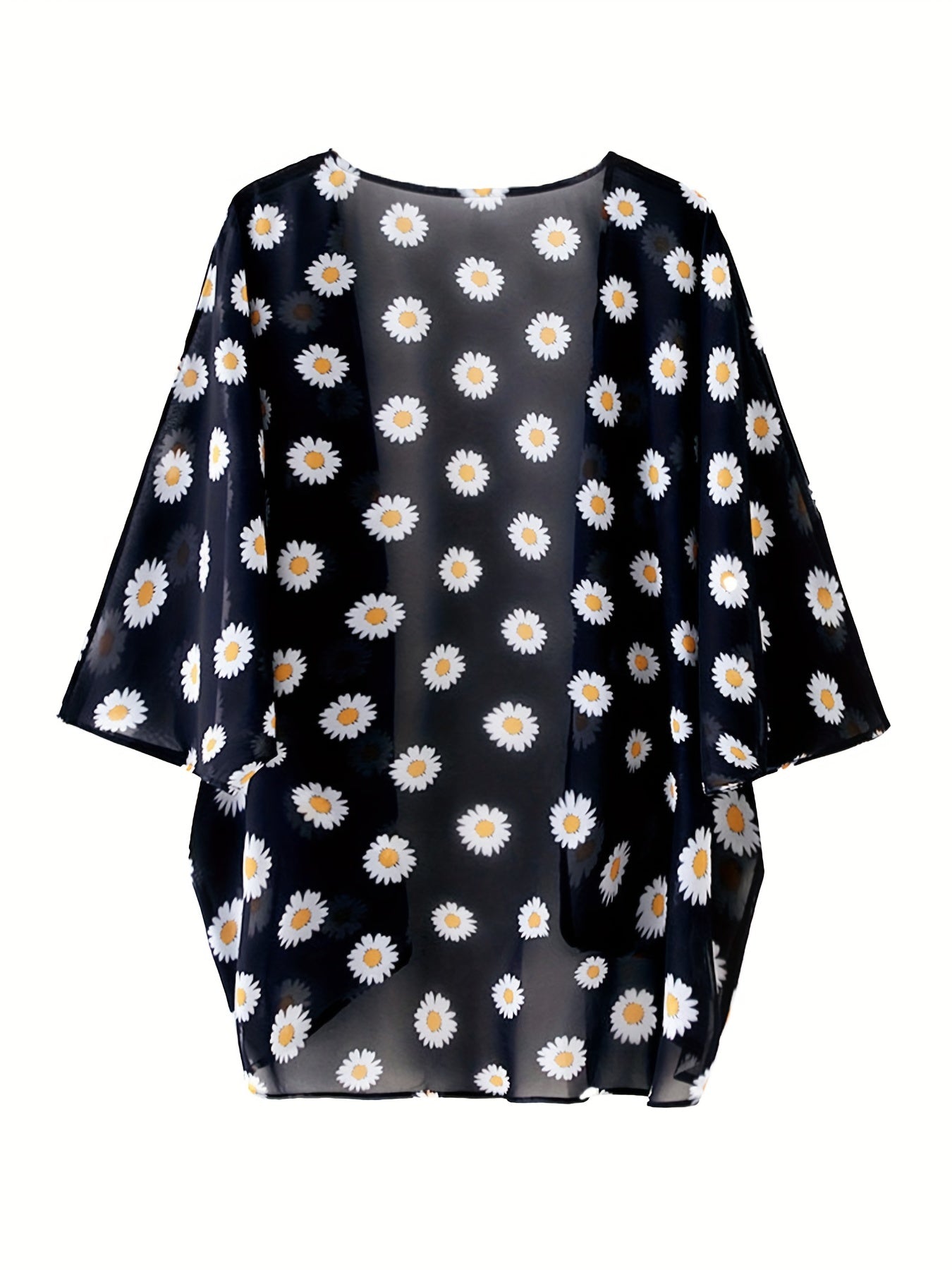 Women's Floral Print Open Front Cardigan