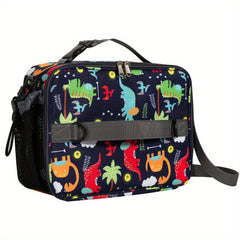 Kids Insulated Lunch Bag Waterproof Portable Crossbody Bag