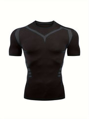 Men's Compression Shirt Short Sleeve Cold Weather Baselayer Undershirt