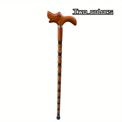 Dragon Wooden Handle Cane Lightweight Crutch Anti-slip Hiking Cane