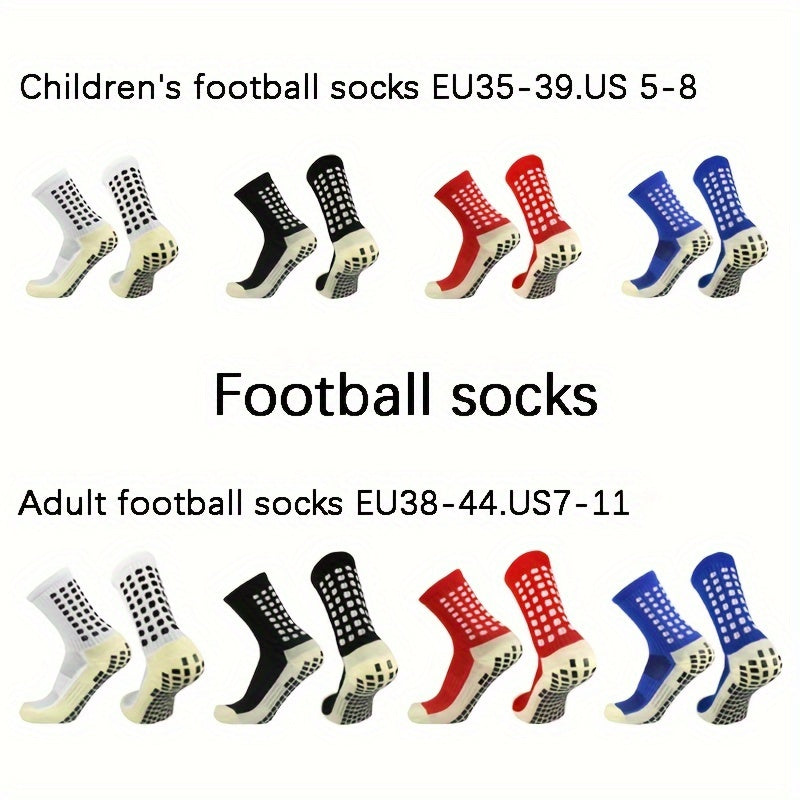 Non Slip Football Socks for Soccer Rugby Basketball Running EU35-39 Kids EU38-44