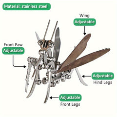 Stainless Steel Mechanical Mantis Ornament