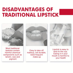 Matte Peel off Lip Gloss Non-Stick Cup Long-Lasting