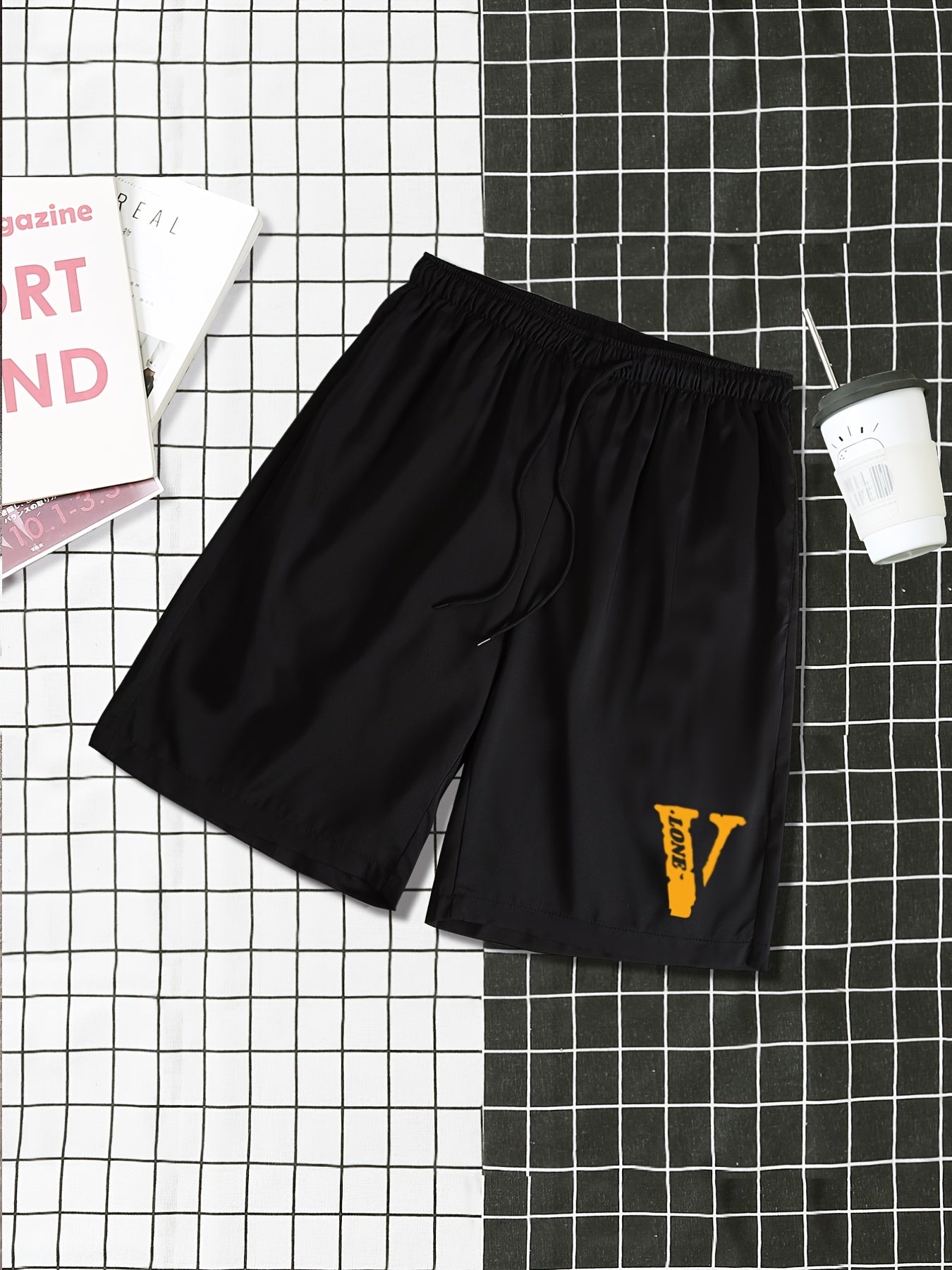 Men's Casual Elastic Waist Drawstring Shorts