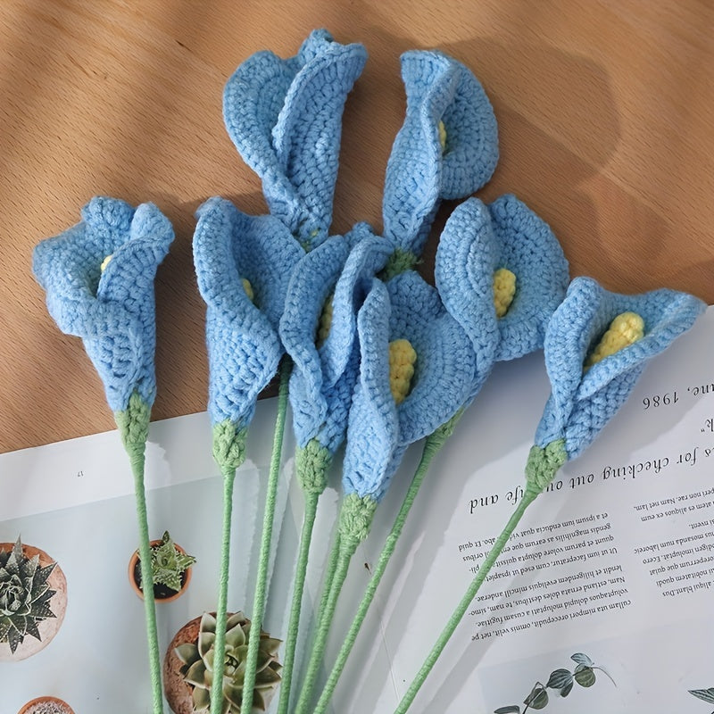Creative Crochet Wool Eternal Calla Lily Flower Handicraft Gift